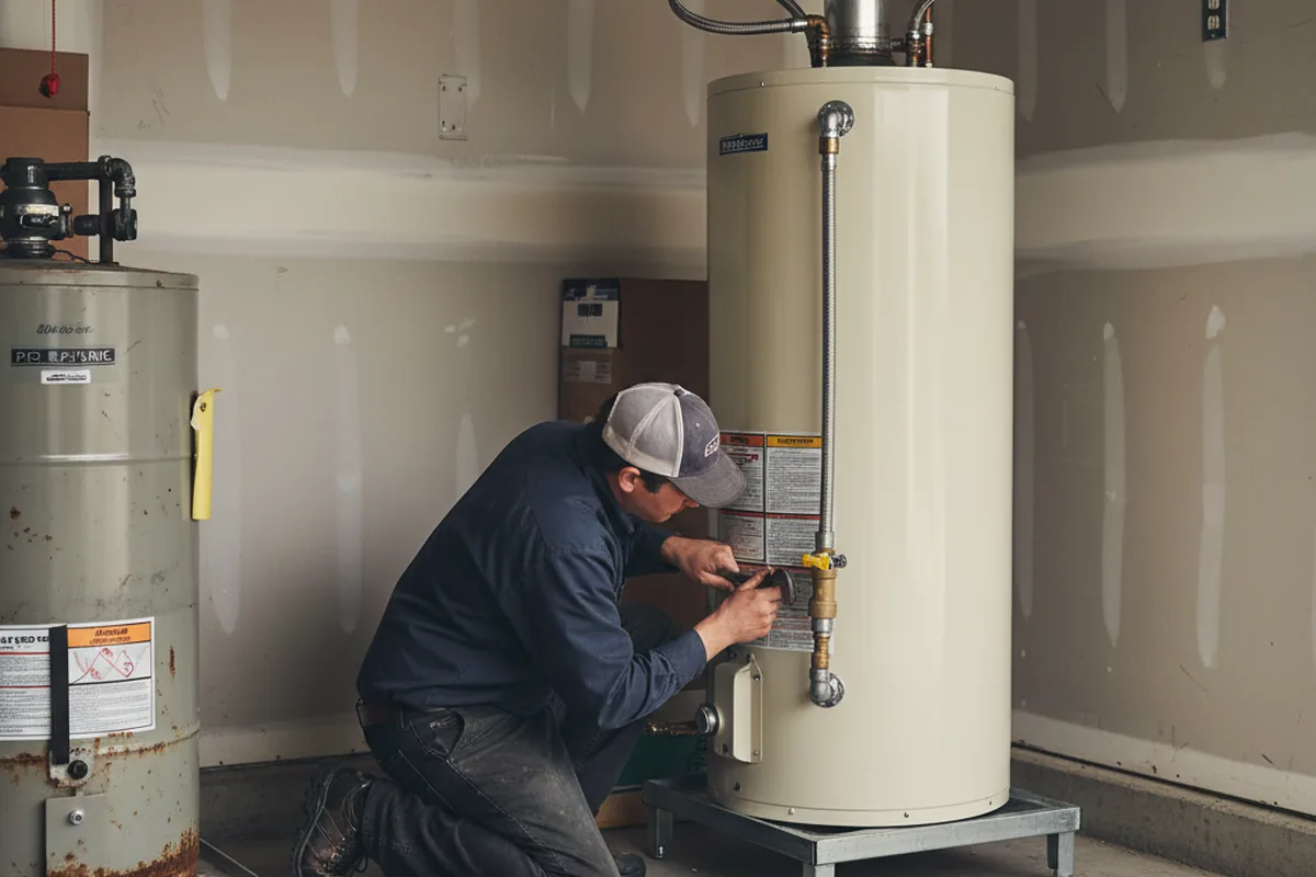 Water heater and shutoff valve replacement in Yulee